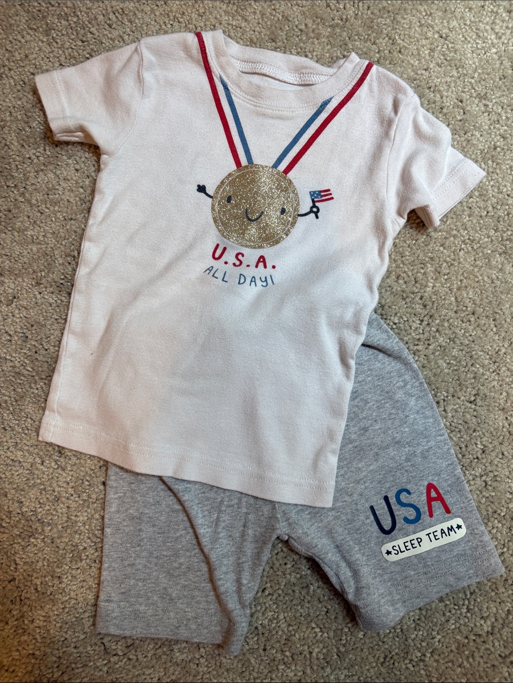 Olympic gold medal pajamas- 24 mos
